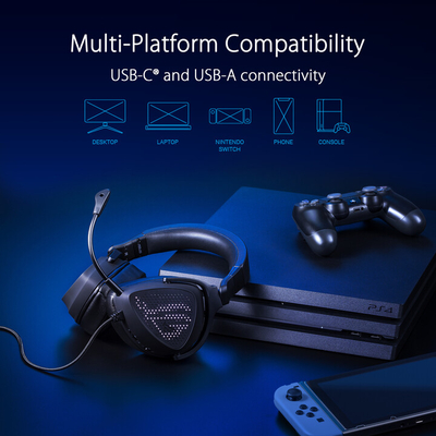 Kufje ASUS ROG Delta S Animate, të zeza