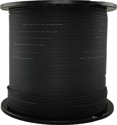 Kabllo fibër optike Alantec FTTH 2J B2ca SM 9/125, 1000 m, i zi