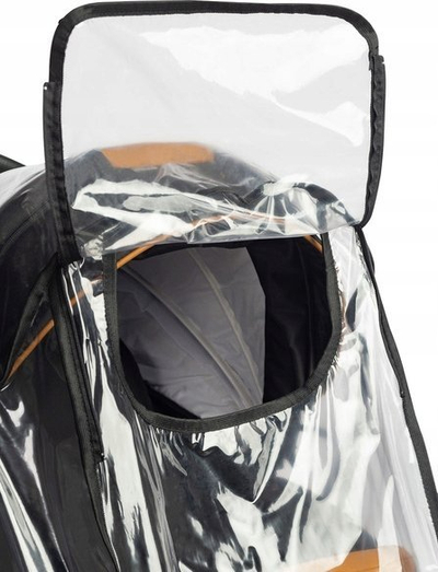 Mbulesë shiu Premium për karrocë bebe, universale, transparente