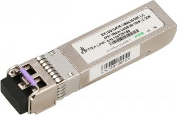 Modul rrjeti Extralink EX.13667 SFP+, 10 Gbit/s, 1490 nm, ngjyrë argjendi