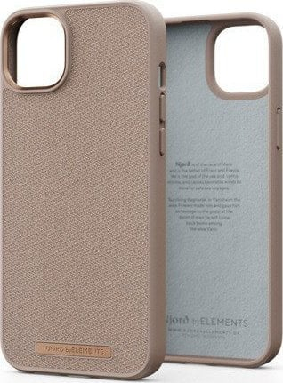 Mbajtëse telefoni Njord by Elements Just, për iPhone 14 Plus, pëlhurë, rozë Pink Sand