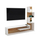 Set mobilie për TV Combo Edelie 150x29,5x120Hcm (HM8908.11), bardhë