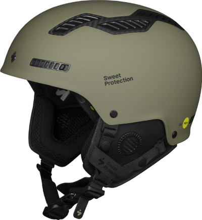 Кацига за скијање Sweet Protection Grimnir 2VI Mips, јаглеродни влакна, вентилација, каки боја