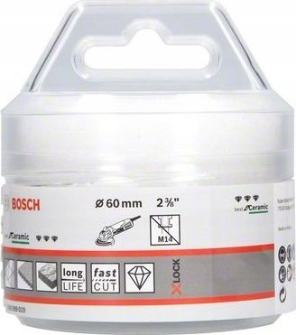 Disk prerës Bosch X-Lock Dry Speed BCH2808370H, 60mm, për pllaka dhe gur, gri