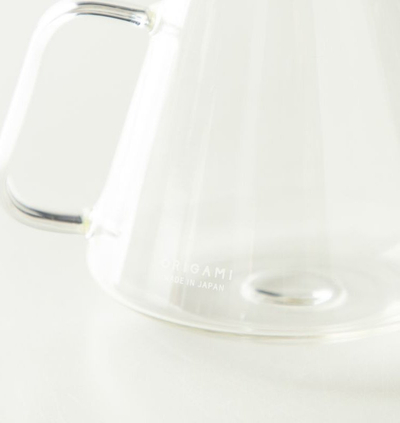 Enë kafje prej qelqi Origami Coffee Server, 710ml, rezistente ndaj nxehtësisë, transparente