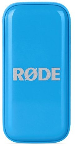 Mikrofon pa tela Røde Wireless Micro, USB C, me kuti karikimi, blu