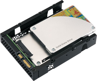 Adaptues QNAP QDA-A2AR për HDD/SSD, nga 3.5" në 2x 2.5", SATA 6 Gb/s, ngjyrë e zezë