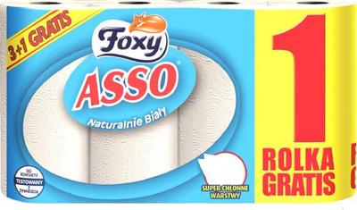 Letër kuzhine Foxy Asso, pako 3+1, e bardhë