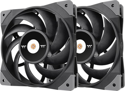 Ventilator PC Thermaltake Toughfan 12, set me 2 copë 120mm, PWM, gri
