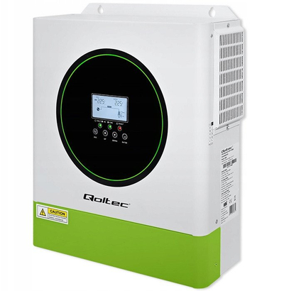 Соларен инвертер Qoltec Off Grid 3500W, 24V, MPPT 100A, црн