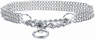 Qafore metalike për qen Chaba METAL COLLAR 3/2.5/50, çelik i kromuar, zinxhir trefish, ngjyrë argjendi