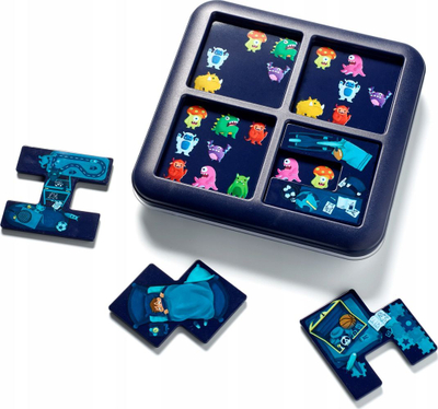 Loja logjike SmartGames Monsters Hide and Seek, 60 sfida, 6+ vjeç, shumëngjyrëshe