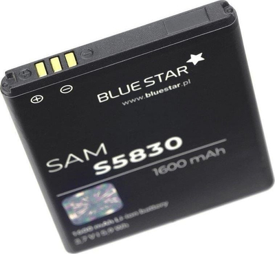 Bateri telefoni Blue Star Samsung S5830, 1600 mAh, Li-Ion, e zezë