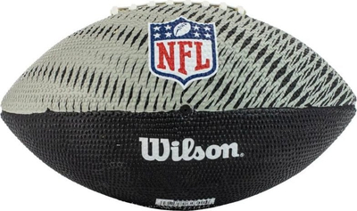 Top futbolli amerikan Wilson NFL Team Tailgate Las Vegas Raiders Jr WF4010017XBJR, madhësia Jr, lëkurë sintetike, gri
