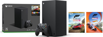 Konzolë lojrash Microsoft Xbox Series X Forza Horizon 5 Premium, 1TB, 4K, e zezë