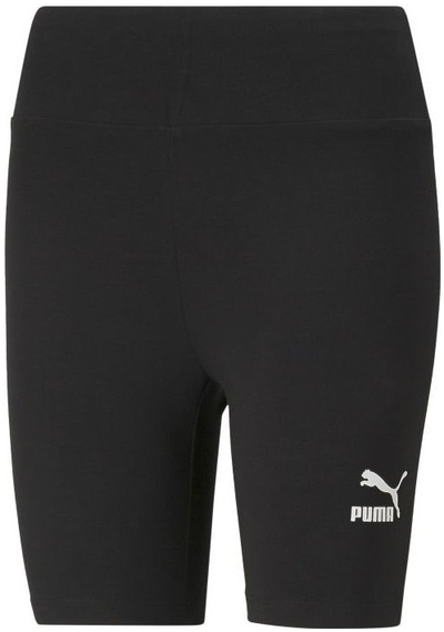 Tuta të shkurtra sportive Puma Classics për femra, elastike, e zezë