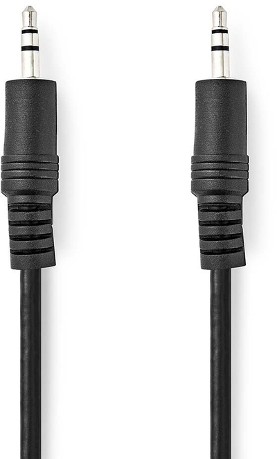 Kabllo audio stereo Nedis, 3.5 mm mashkull mashkull, 5 m, e zezë
