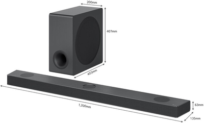 Soundbar LG S90QY, 5.1.3, црна
