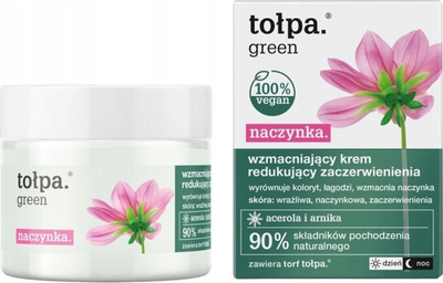 Krem fytyre Tołpa Green Capillary Restoring, për vena kapilare dhe skuqje, 50 ml