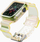 Rrip silikoni me kasë Hurtel Strap Light Set për Apple Watch 40mm, i verdhë
