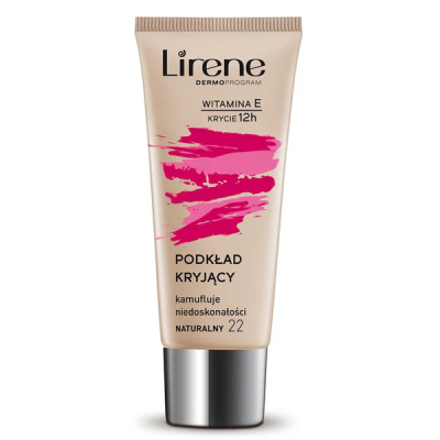 Krem pudër Lirene Complete Coverage, Natural 22, 30 ml