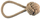 Играчка за кучиња ROPE WITH BALL, јажe од памук, со топка, повеќебојна