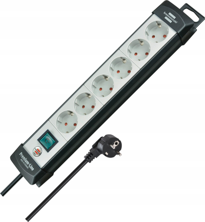 Zgjatues elektrik Brennenstuhl 1951580100, 8 dalje, 3 m, i zi gri e hapur