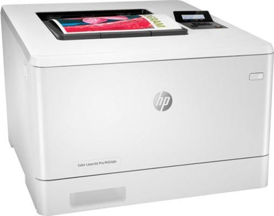 Printer HP LaserJetPro M454dn (W1Y44A), A4, 600 x 600 dpi, me ngjyra, i bardhë