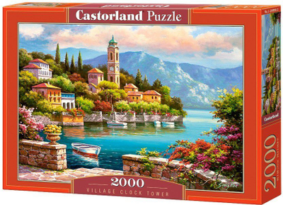 Puzzle Castorland: Village Clock Tower (GXP-604277), 2000 elemente