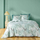 Set çarçafësh dopio Douceur d'intérieur Kimberly, 240x220 cm, motiv me gjethe, jeshil