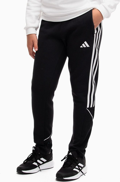 Pantallona sportive adidas Tiro 23 League Jr HS3614, pambuk poliester, për fëmijë, gri