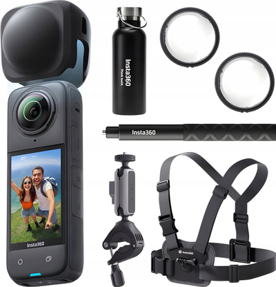 Kamerë aksion Insta360 X4 Bike Bundle, 360°, 8K, e zezë
