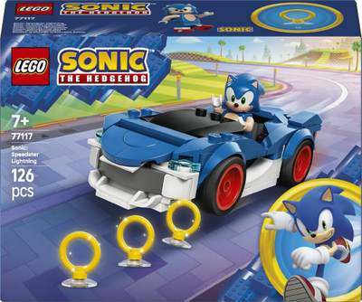 Set konstruktues LEGO Sonic Speedster Lightning 77117, 126 copë, për fëmijë 7+