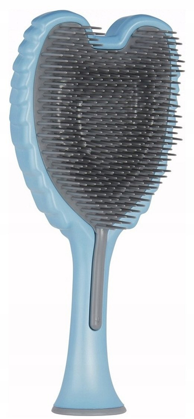 Furçë flokësh Tangle Angel 20 Detangling, dhëmbëza fleksibël, ergonomike, blu gri