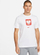 Bluzë sportive Nike Poland Crest DH7604 100 për burra, poliestër, e bardhë