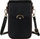 Çantë crossbody Peterson Small, lëkurë eko, me rrip që rregullohet, e zezë