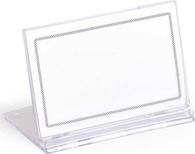 Mbajtës tavoline për karta biznesi Argo SRD516, 80x57mm, plastikë transparente
