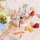 Set lodër druri PolarB Birthday Cake, tortë ditëlindjeje me 6 feta, me aksesorë, shumëngjyrësh