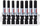 Set bitash kaçavide Bosch Impact Control, HEX5 HEX6, 8 copë, ngjyrë e zezë