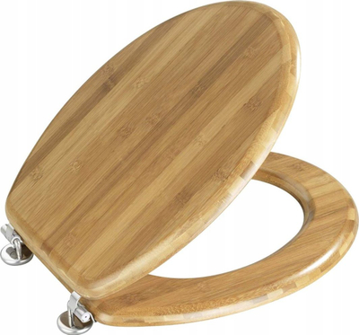Ulese tualeti Wenko Bamboo, bambu, kafe e errët
