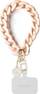 Varëse telefoni Guess Hand Strap Charm, universal, zinxhir metalik, rozë