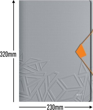 Dosje me 3 fletë Leitz Urban Chic 46490088, A4, kapacitet 150 fletë, gri