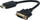 Adapter video Equip DisplayPort në DVI I 24+5, me një kabllo të shkurtër, i zi
