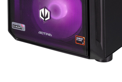 Гејминг компјутер Actina Ryzen 7 9800X3D, 32GB RAM, RTX 5080, црн со RGB