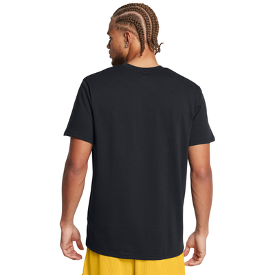 Bluzë sportive Under Armour Curry Logo Heavyweight, për meshkuj, me mëngë të shkurtra, e zezë