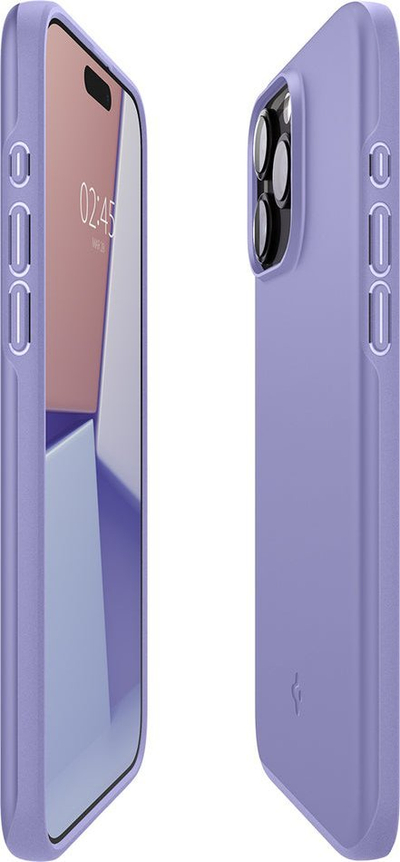 Mbulesë telefoni Spigen Thin Fit për iPhone 15 Pro, mbrojtje e hollë, iris purple