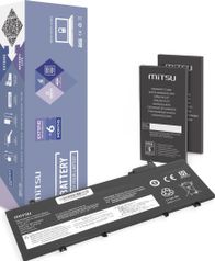 Bateri laptopi Mitsu L17L3P71 01AV478, 4800mAh, 11.55V, e zezë