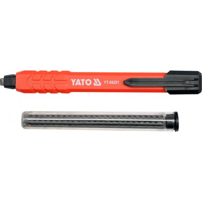 Laps automatik Yato YT-69281 për zdrukthëtarë edhe muratorë, me grafit rezervë, i kuq