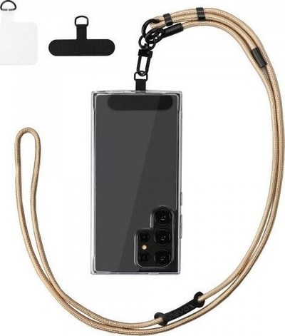 Rrip telefoni Nevox Mobile Strap Universal, i rregullueshëm, najlon, ngjyrë ari