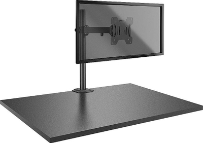 Mbajtëse monitori Lindy Single Display Bracket, krah i rregullueshëm, montim në tavolinë, e zezë